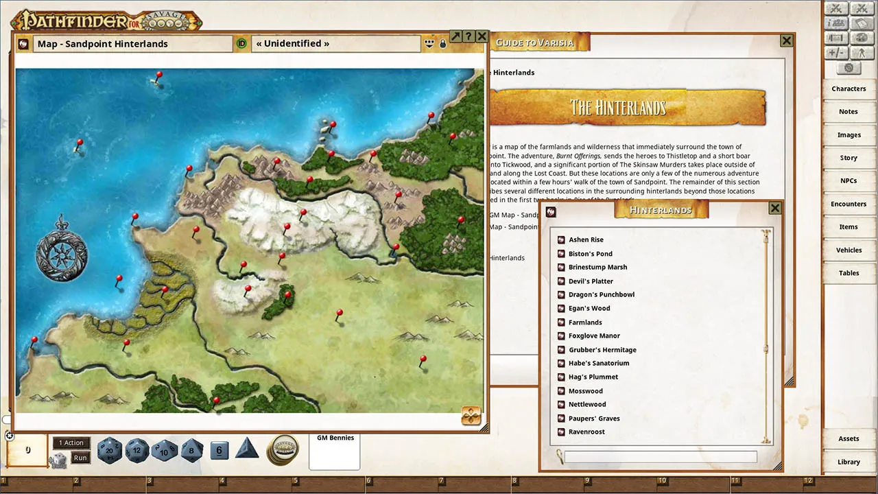 Fantasy Grounds - Pathfinder(R) for Savage Worlds: Rise of the Runelords! - Guide to Varisia Screenshot 4