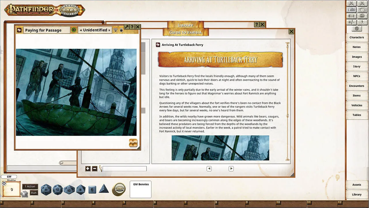 Fantasy Grounds - Pathfinder(R) for Savage Worlds: Rise of the Runelords! - Guide to Varisia Screenshot 3