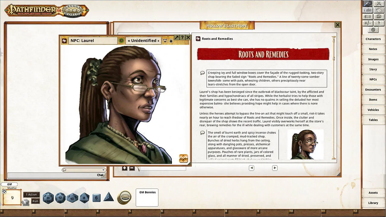 Fantasy Grounds - Pathfinder(R) for Savage Worlds: Hollows Last Hope Screenshot 1