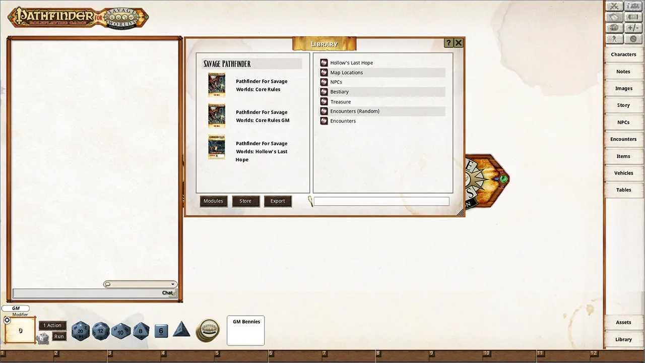 Fantasy Grounds - Pathfinder(R) for Savage Worlds: Hollows Last Hope Screenshot 0