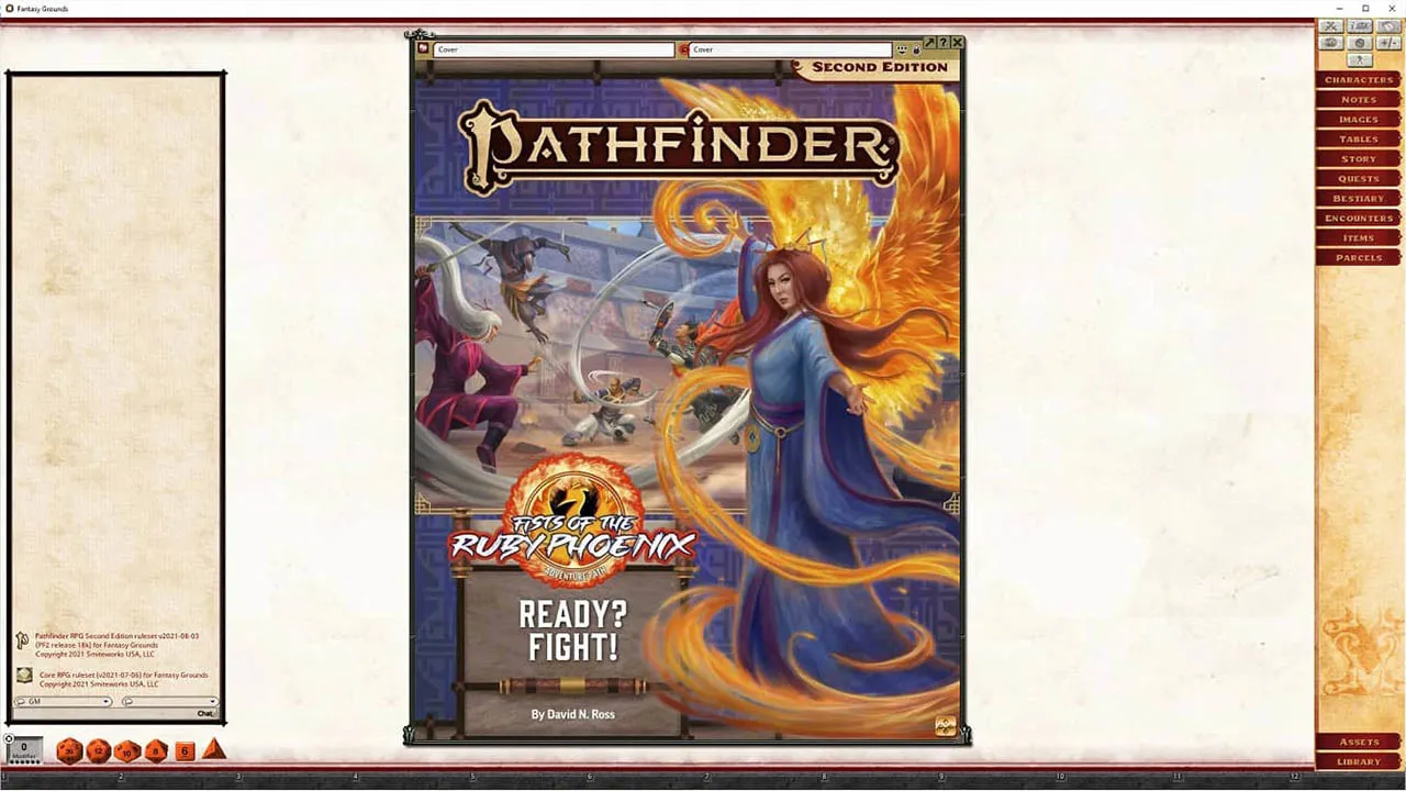 Fantasy Grounds - Pathfinder 2 RPG - Fists of the Ruby Phoenix AP 2: Ready? Fight! Screenshot 0