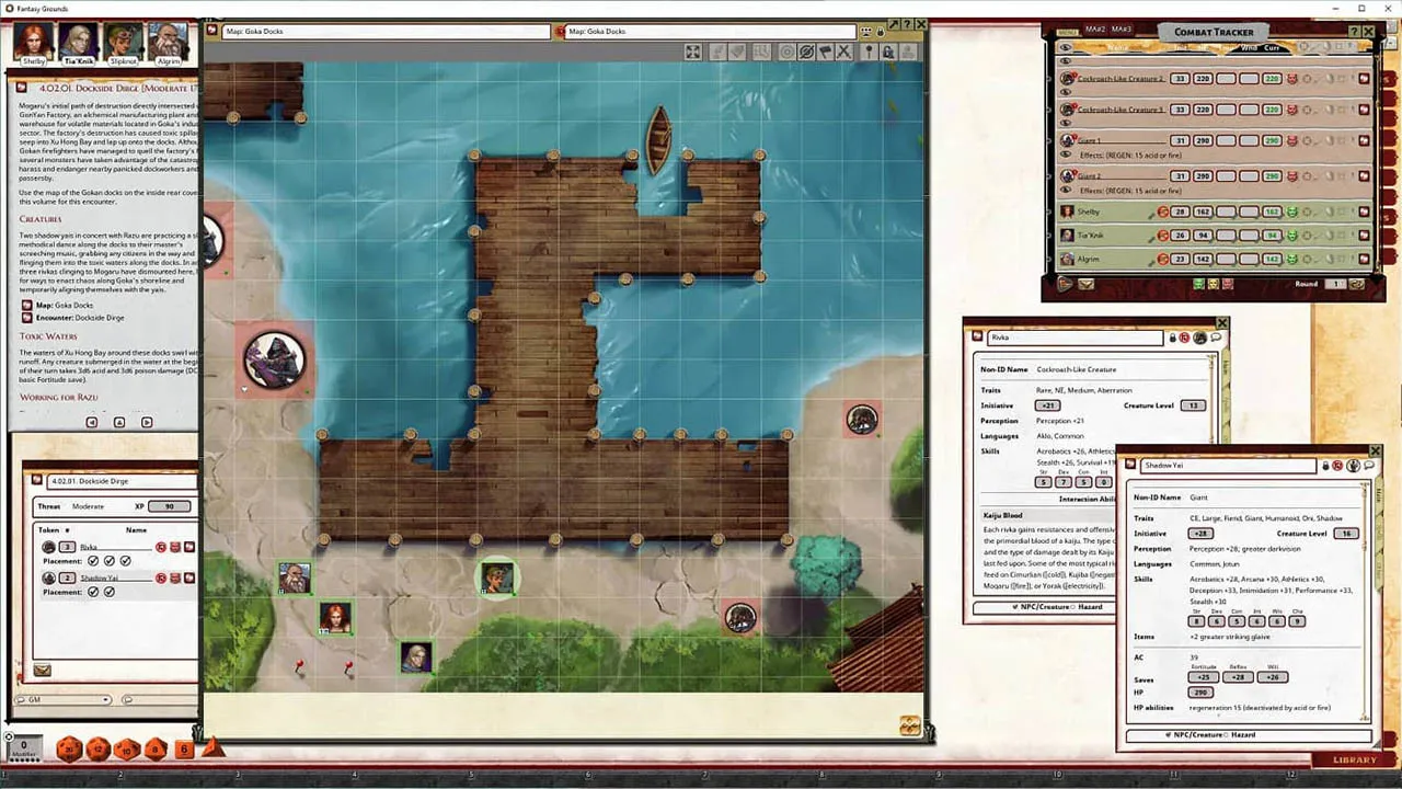 Fantasy Grounds - Pathfinder 2 RPG - Fists of the Ruby Phoenix AP 2: Ready? Fight! Screenshot 6