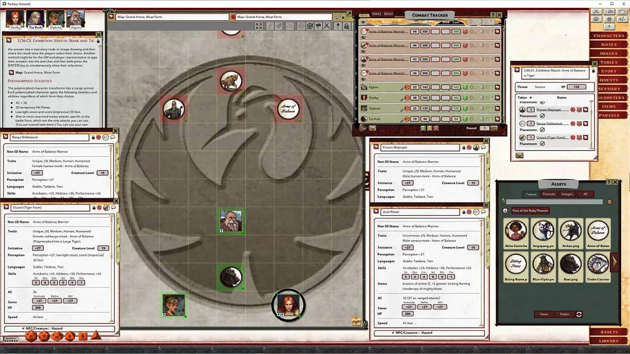 Fantasy Grounds - Pathfinder 2 RPG - Fists of the Ruby Phoenix AP 2: Ready? Fight! Screenshot 3