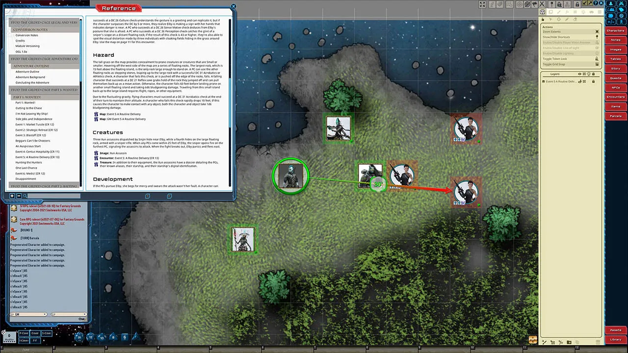 Fantasy Grounds - Starfinder RPG - Starfinder Adventure Path #39: The Gilded Cage (Fly Free or Die 6 of 6) Screenshot 2