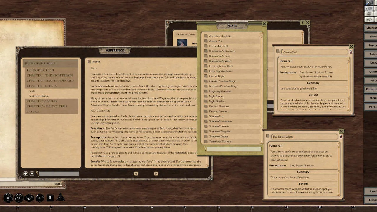 Fantasy Grounds - Path of Shadows Screenshot 3