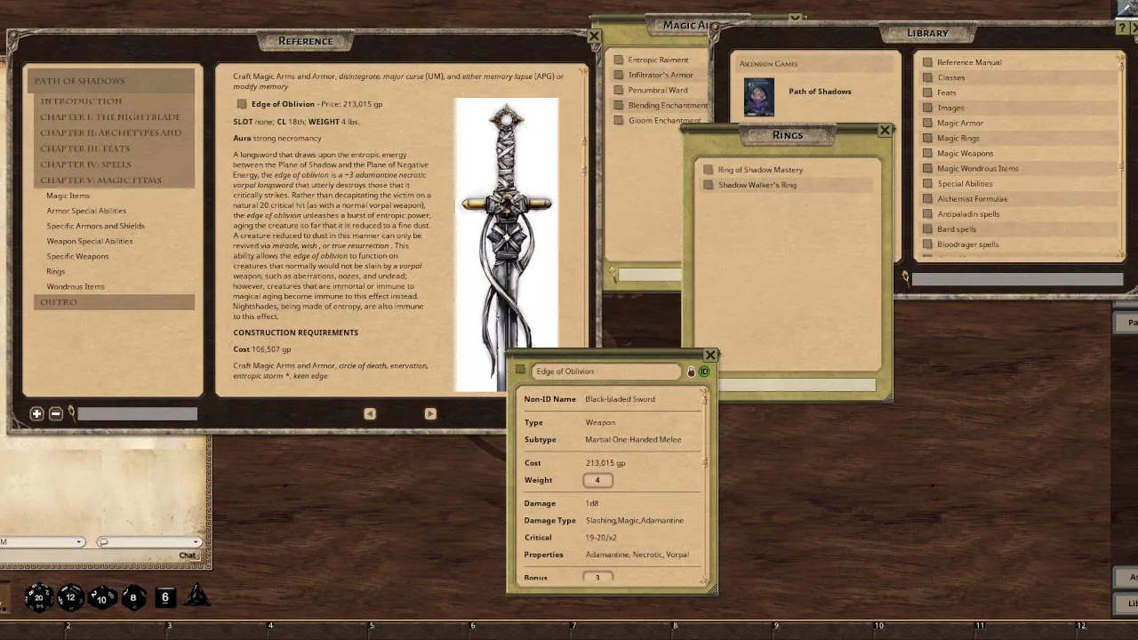 Fantasy Grounds - Path of Shadows Screenshot 2