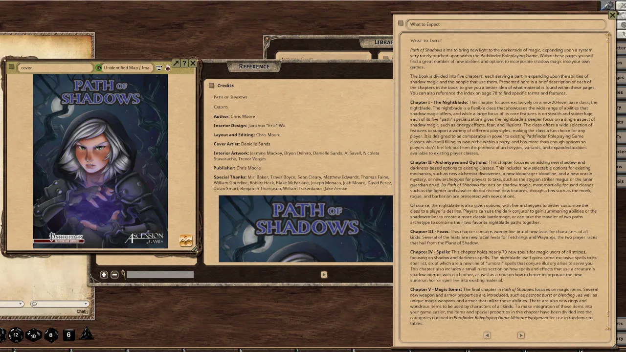 Fantasy Grounds - Path of Shadows Screenshot 1