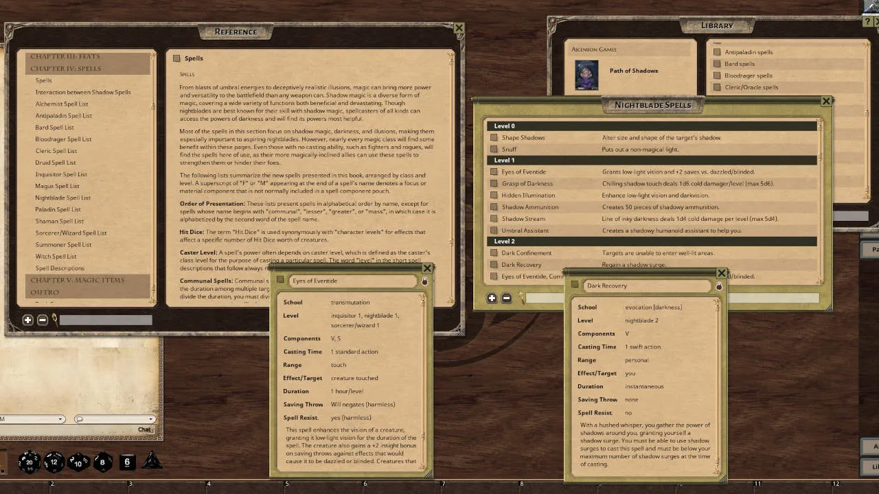 Fantasy Grounds - Path of Shadows Screenshot 4