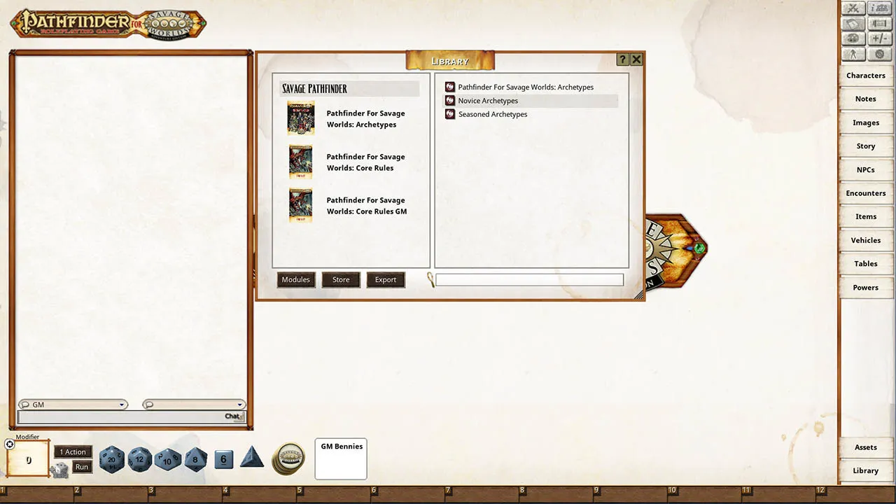 Fantasy Grounds - Pathfinder(R) for Savage Worlds Archetype Set 1 Screenshot 0