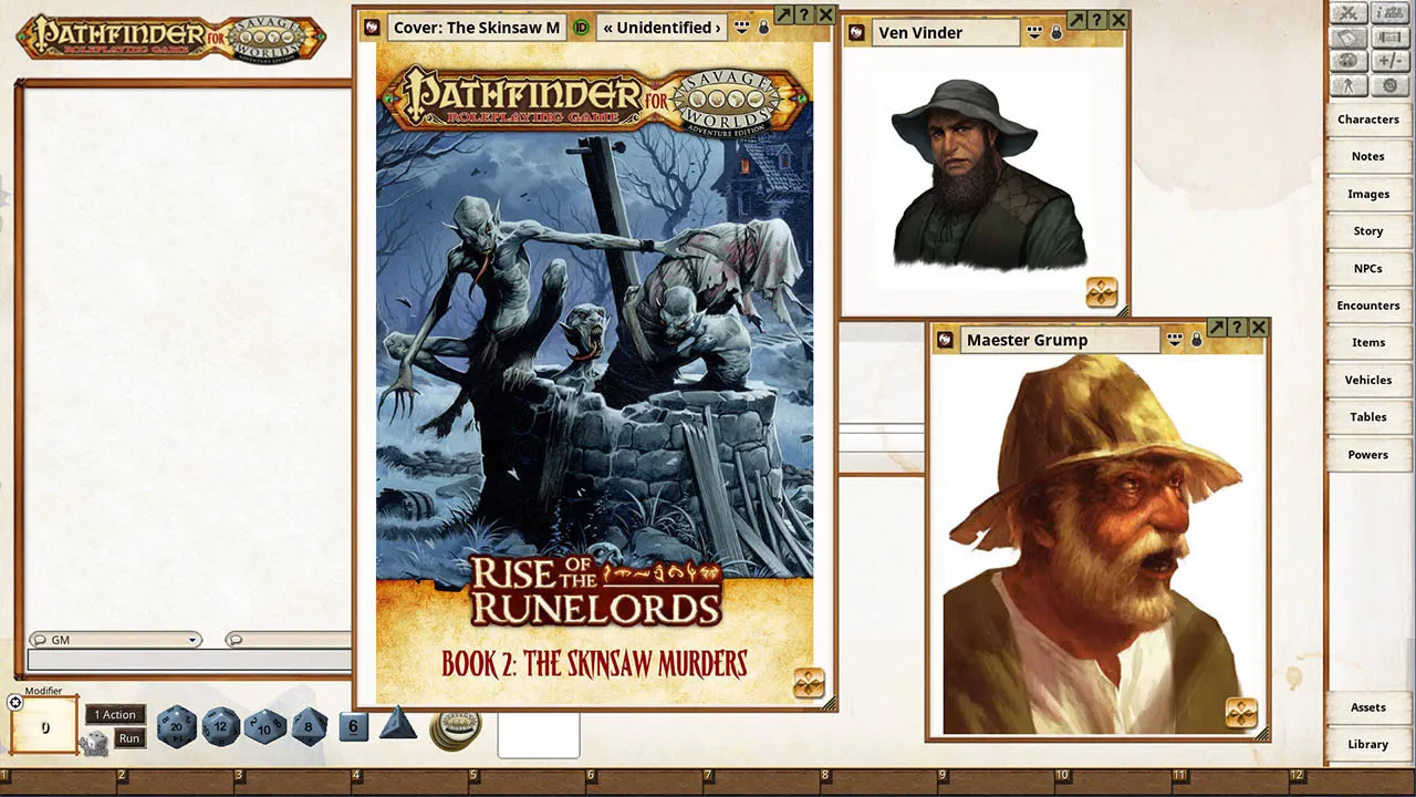 Fantasy Grounds - Pathfinder(R) for Savage Worlds: Rise of the Runelords! Book 2 - The Skinsaw Murders Screenshot 4