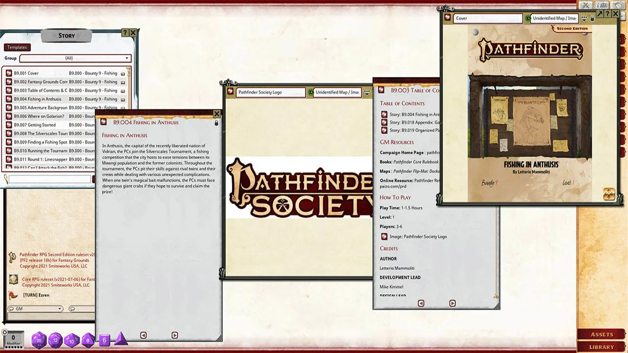 Fantasy Grounds - Pathfinder 2 RPG - Pathfinder Bounty #9: Fishing in Anthusis Screenshot 2