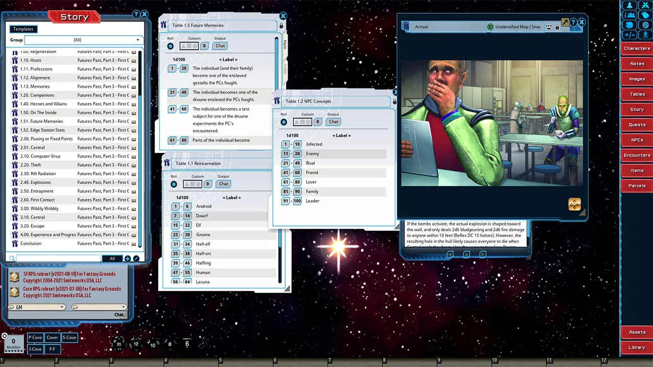 Fantasy Grounds - Future's Past: First Contact (3 of 5) Screenshot 1