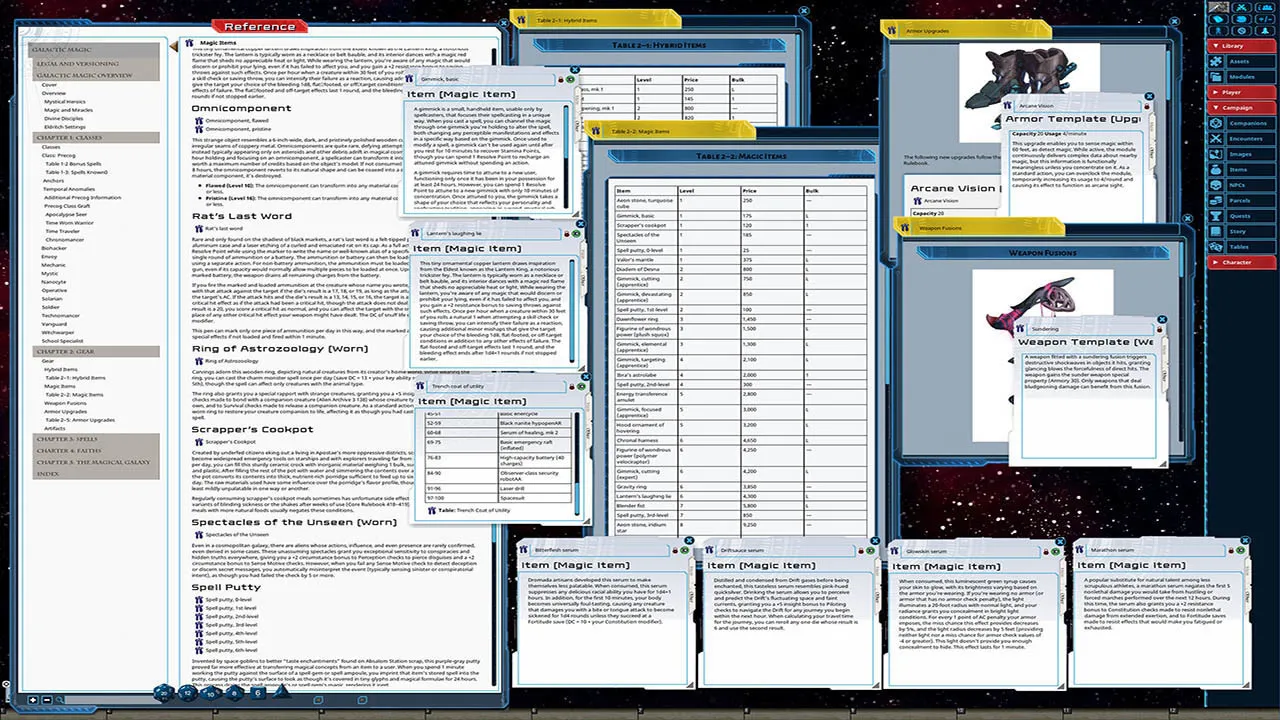 Fantasy Grounds - Starfinder Galactic Magic Screenshot 4