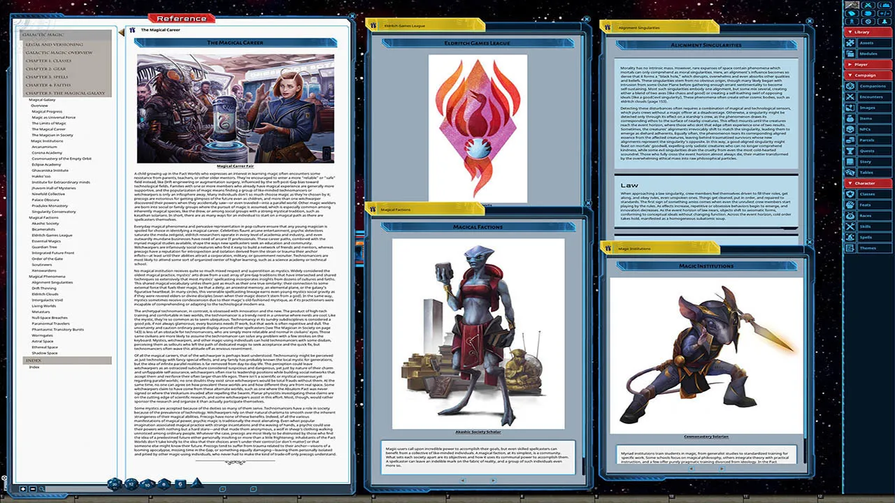 Fantasy Grounds - Starfinder Galactic Magic Screenshot 0