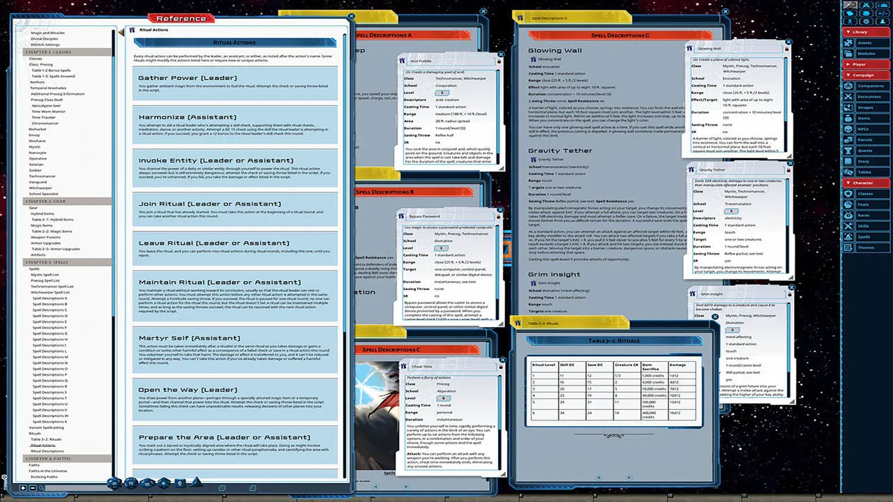 Fantasy Grounds - Starfinder Galactic Magic Screenshot 2
