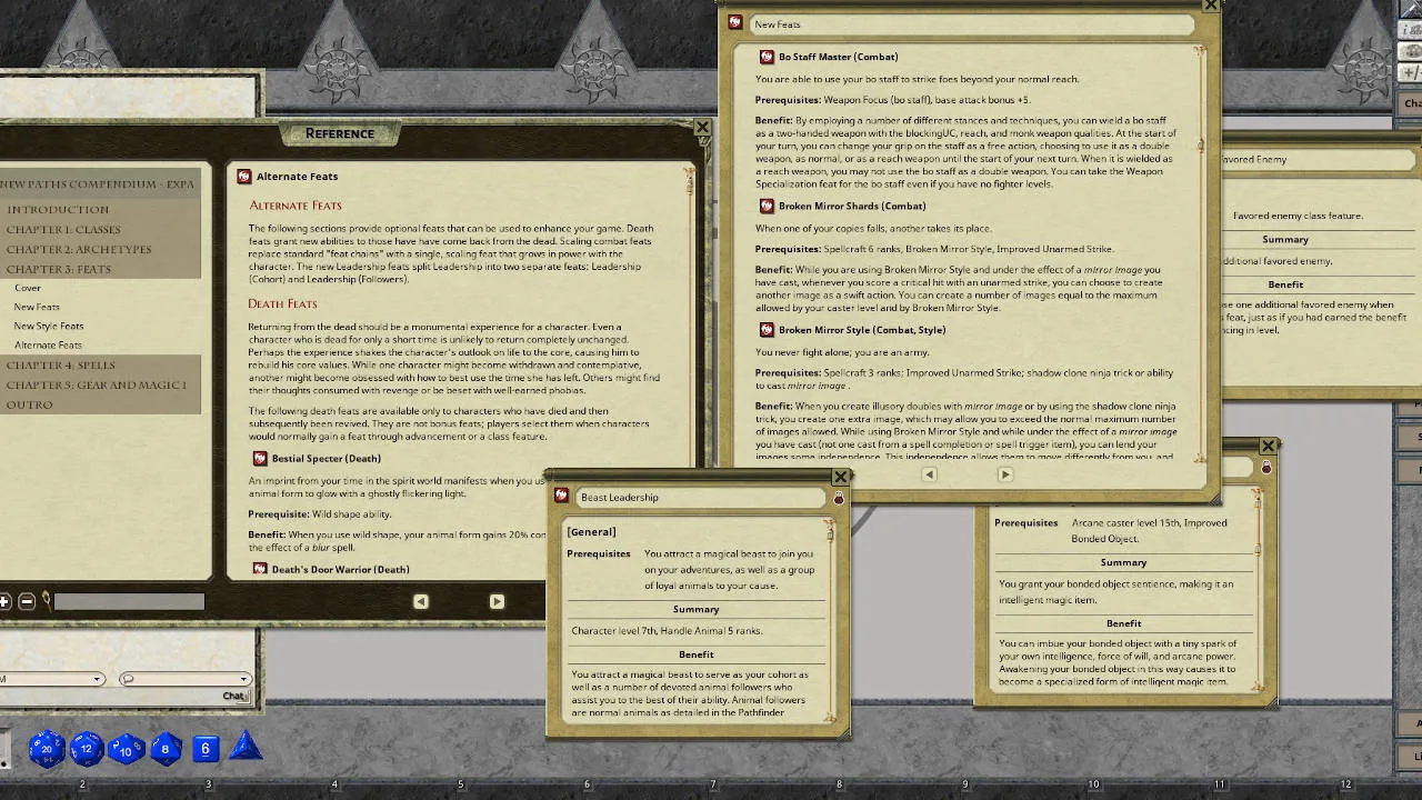 Fantasy Grounds - New Paths Compendium - Expanded Edition Screenshot 1