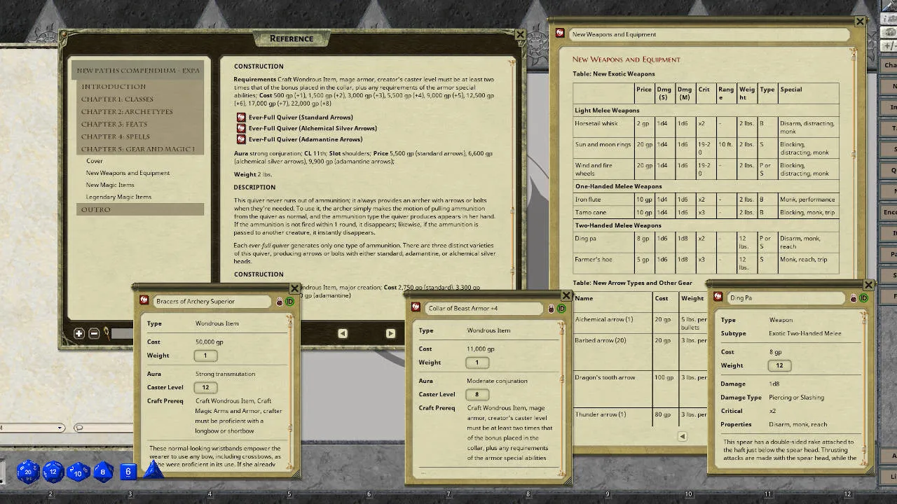 Fantasy Grounds - New Paths Compendium - Expanded Edition Screenshot 5