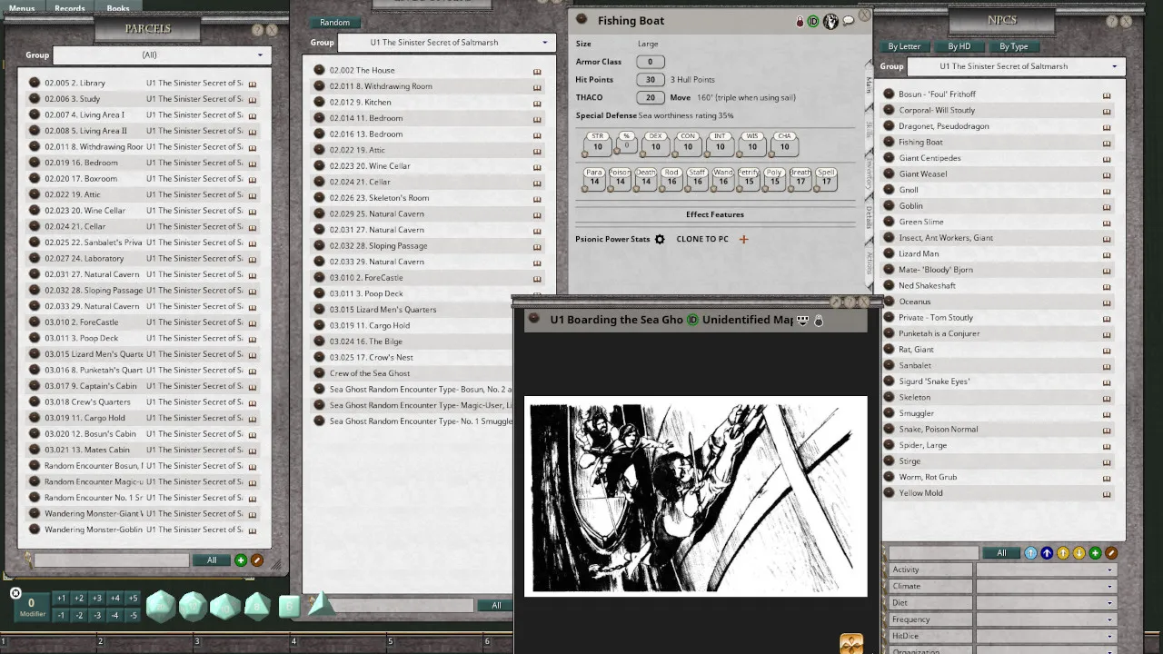 Fantasy Grounds - D&D Classics: U1 The Sinister Secret of Saltmarsh (1E) Screenshot 2