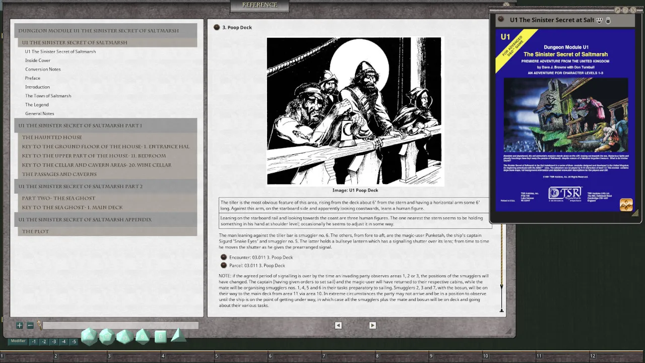 Fantasy Grounds - D&D Classics: U1 The Sinister Secret of Saltmarsh (1E) Screenshot 1