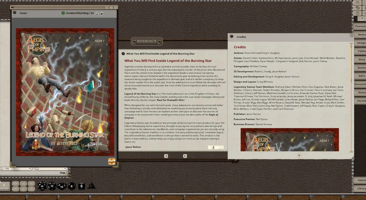 Fantasy Grounds - Aegis of Empires 4: Legend of the Burning Star (5E) Screenshot 0