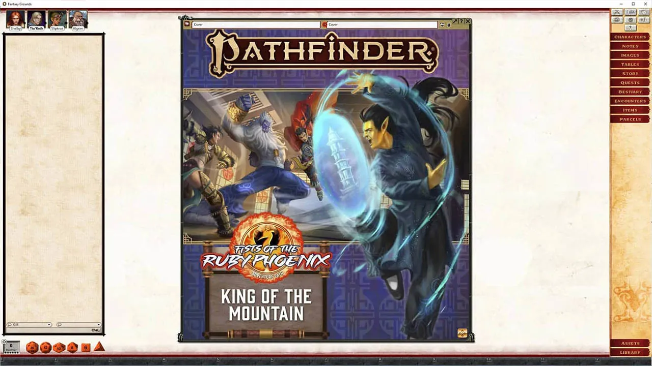 Fantasy Grounds - Pathfinder 2 RPG - Fists of the Ruby Phoenix AP 3: King of the Mountain Screenshot 1