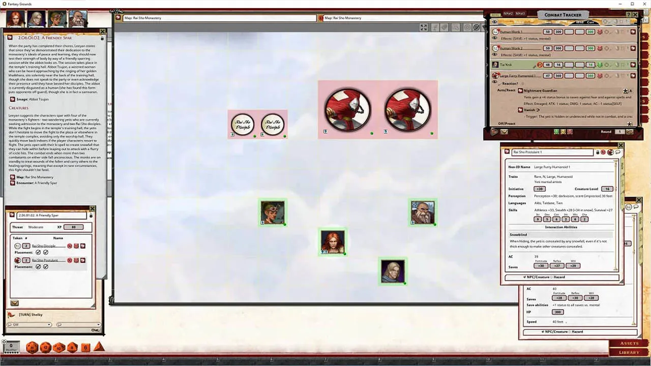 Fantasy Grounds - Pathfinder 2 RPG - Fists of the Ruby Phoenix AP 3: King of the Mountain Screenshot 4