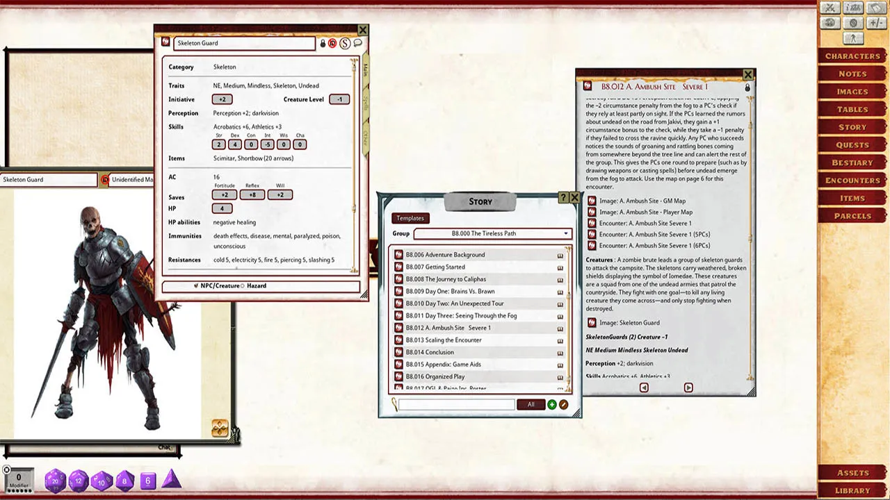Fantasy Grounds - Pathfinder 2 RPG - Pathfinder Bounty #8: The Tireless Path Screenshot 2