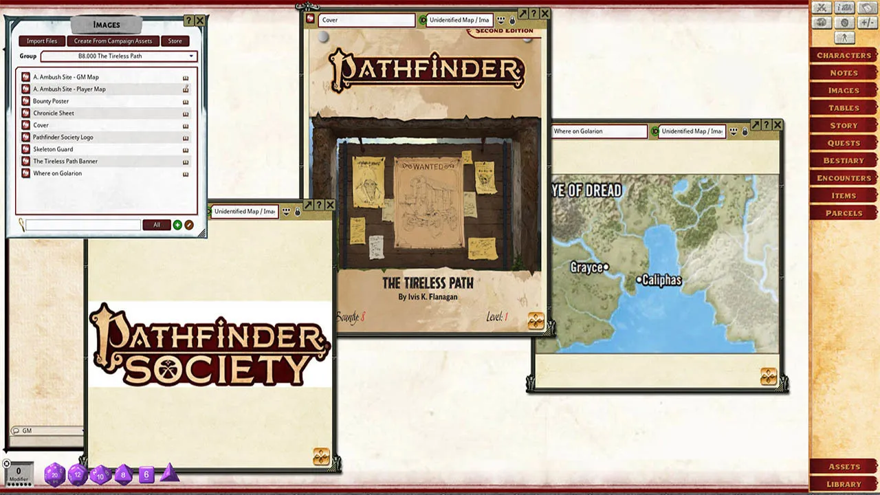 Fantasy Grounds - Pathfinder 2 RPG - Pathfinder Bounty #8: The Tireless Path Screenshot 4