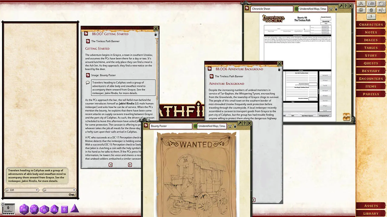 Fantasy Grounds - Pathfinder 2 RPG - Pathfinder Bounty #8: The Tireless Path Screenshot 1