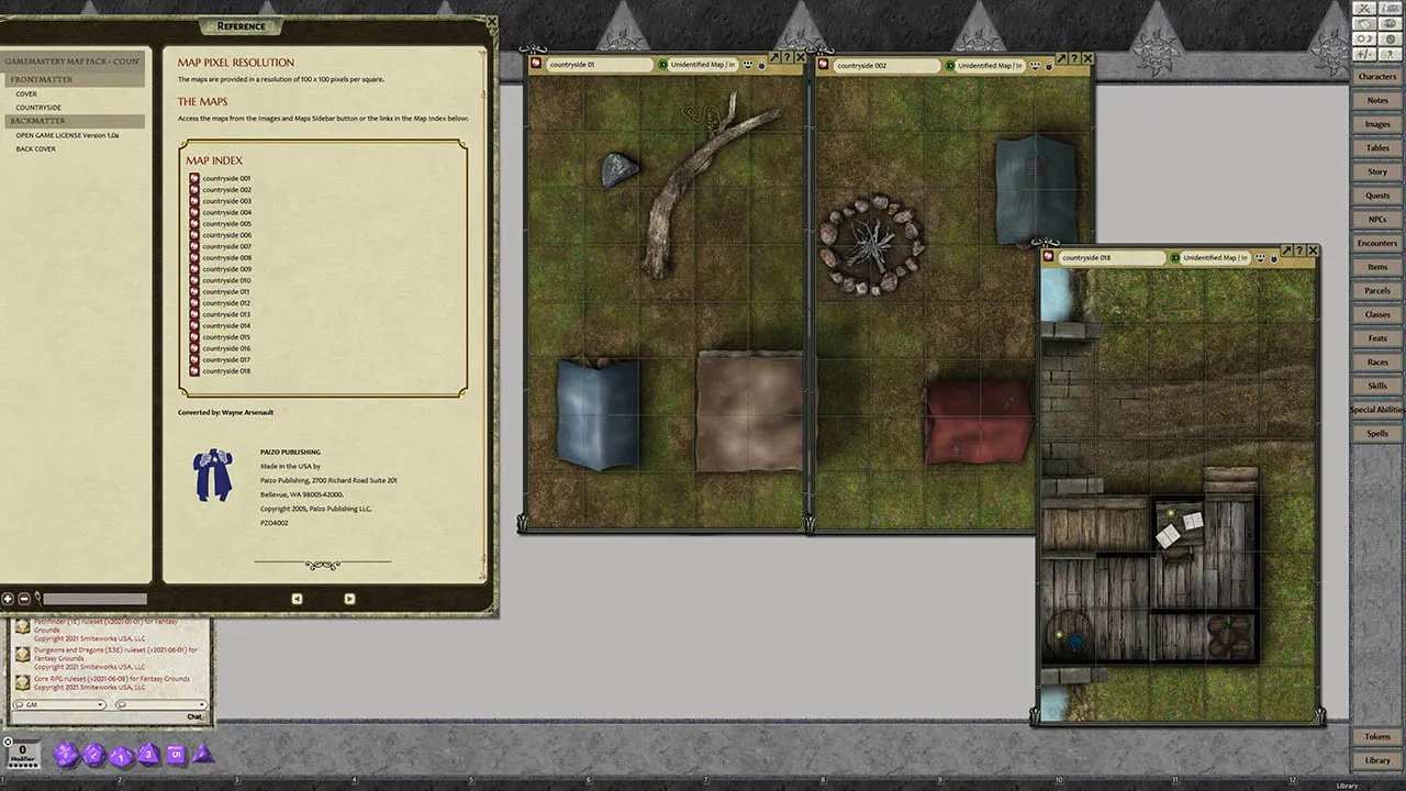 Fantasy Grounds - Pathfinder RPG - GameMastery Map Pack: Countryside Screenshot 0