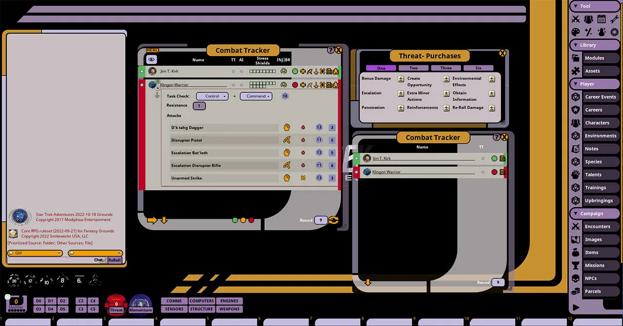 Fantasy Grounds - Star Trek Adventures Screenshot 2