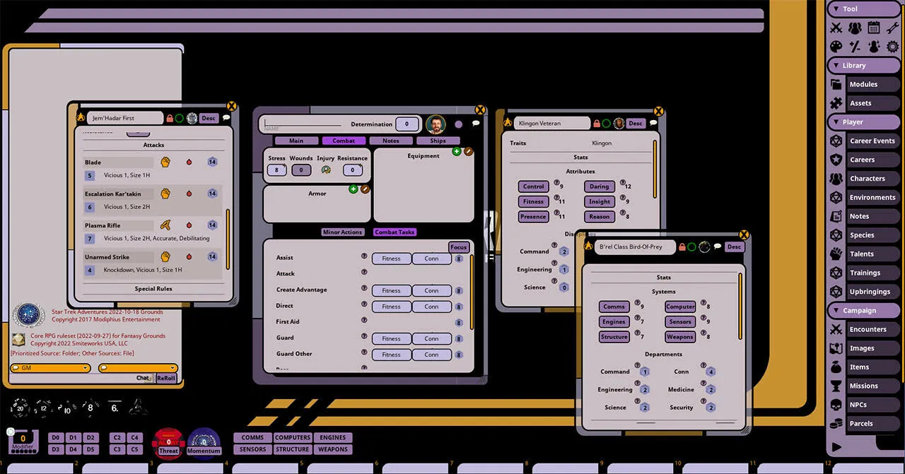 Fantasy Grounds - Star Trek Adventures Screenshot 1