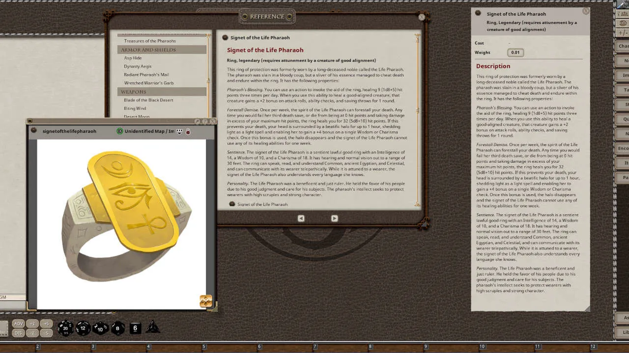 Fantasy Grounds - Treasury of the Pharaohs Screenshot 4
