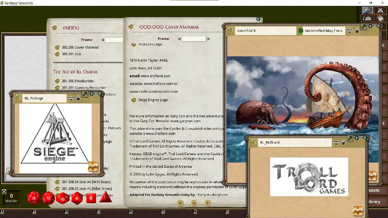 Fantasy Grounds - Blighted Lands III - Isle of Ill Omen Screenshot 0