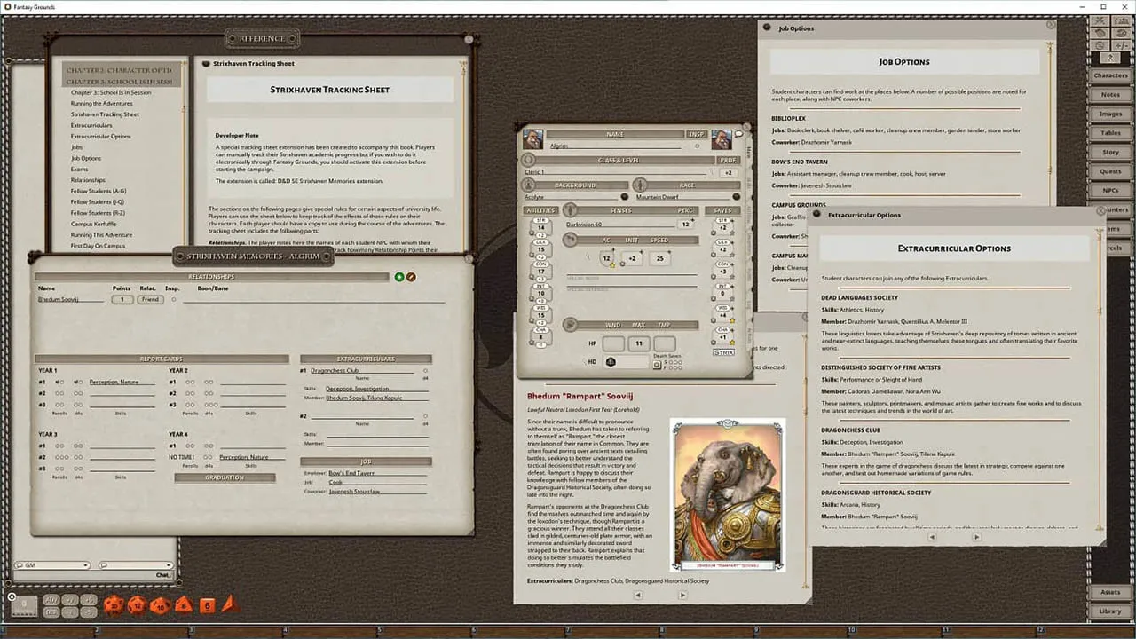 Fantasy Grounds - D&D Strixhaven: A Curriculum of Chaos Screenshot 3