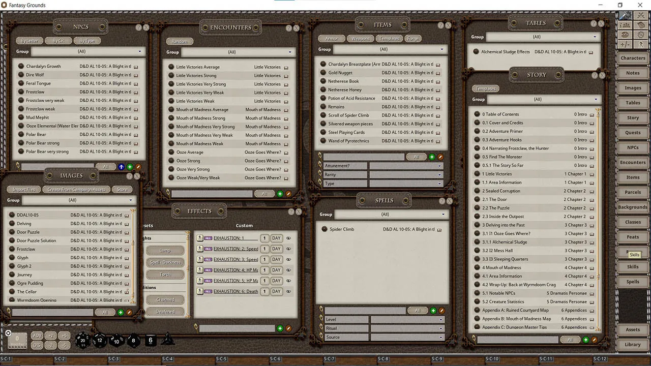 Fantasy Grounds - D&D Adventurers League 10-05 A Blight in the Darkness Screenshot 3
