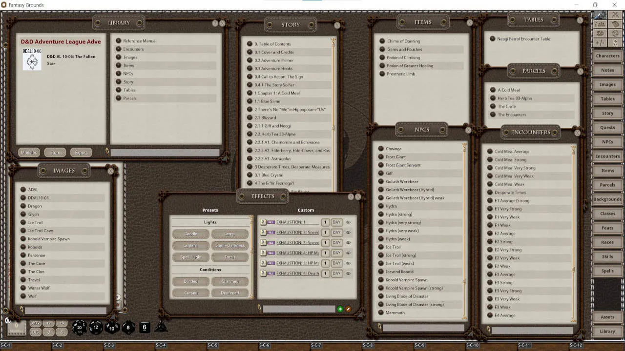Fantasy Grounds - D&D Adventurers League 10-06 The Fallen Star Screenshot 2