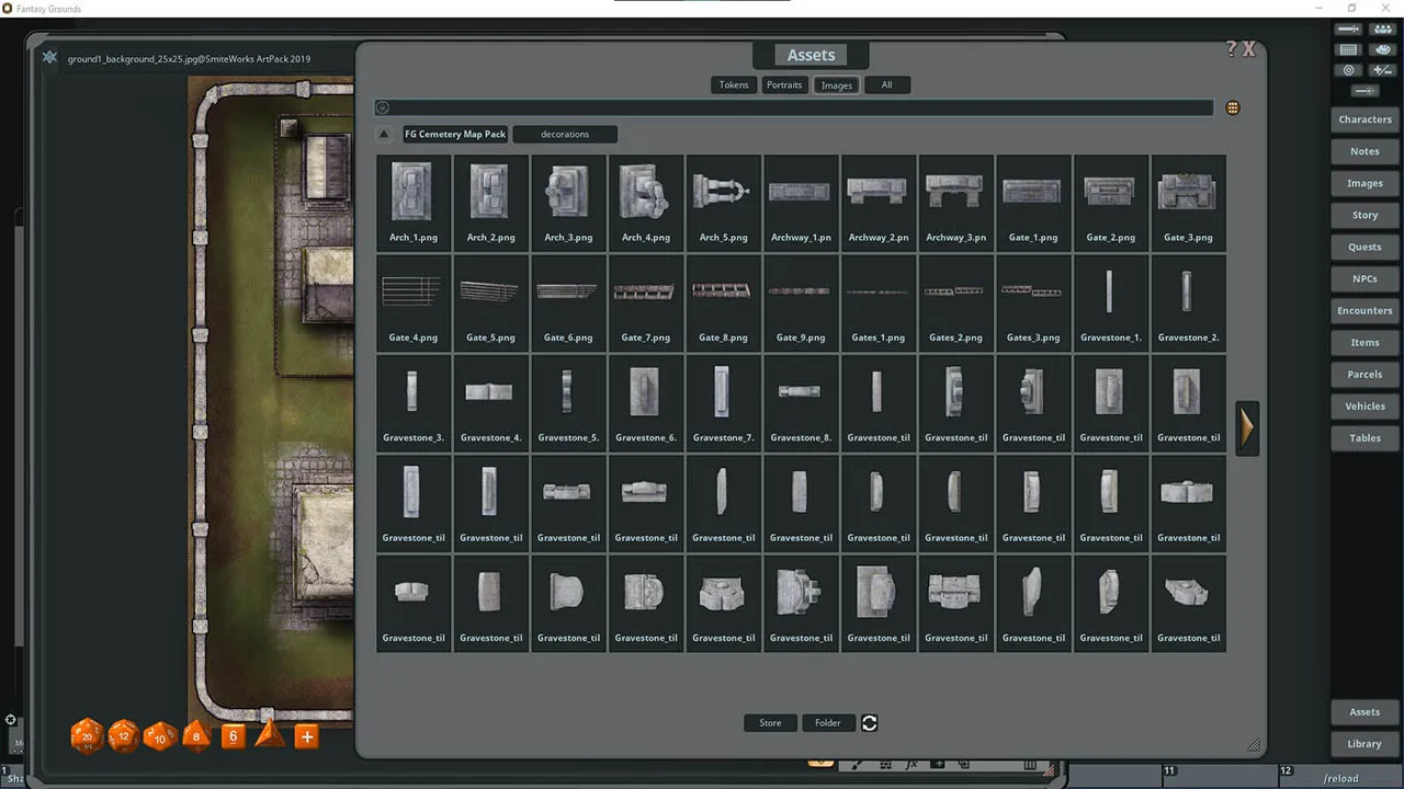 Fantasy Grounds - FG Cemetery Map Pack Screenshot 1