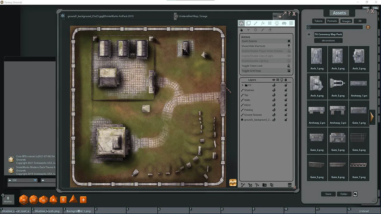 Fantasy Grounds - FG Cemetery Map Pack Screenshot 0