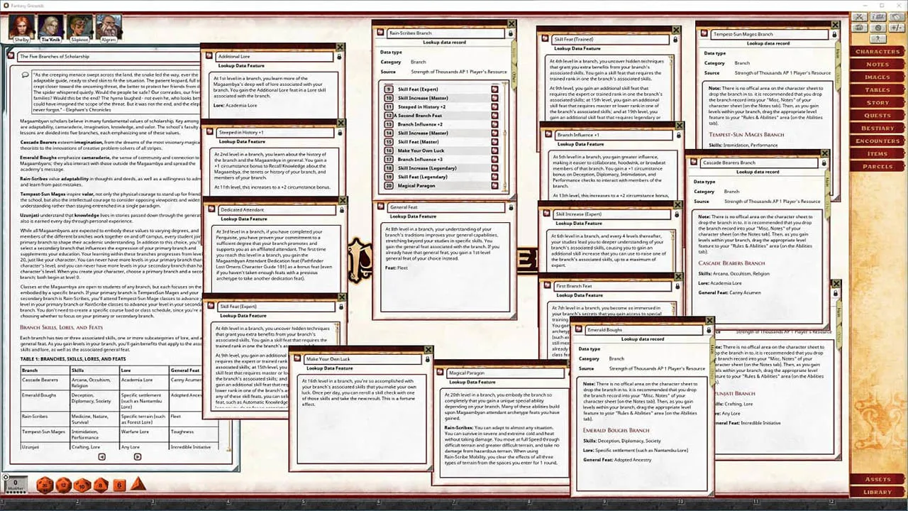 Fantasy Grounds - Pathfinder 2 RPG - Strength of Thousands AP 1: Kindled Magic Screenshot 6