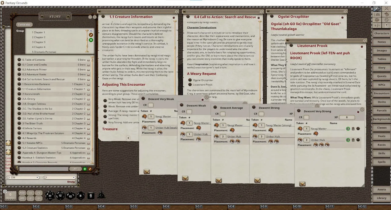 Fantasy Grounds - D&D Adventurers League 10-07 Into Darkness Screenshot 4