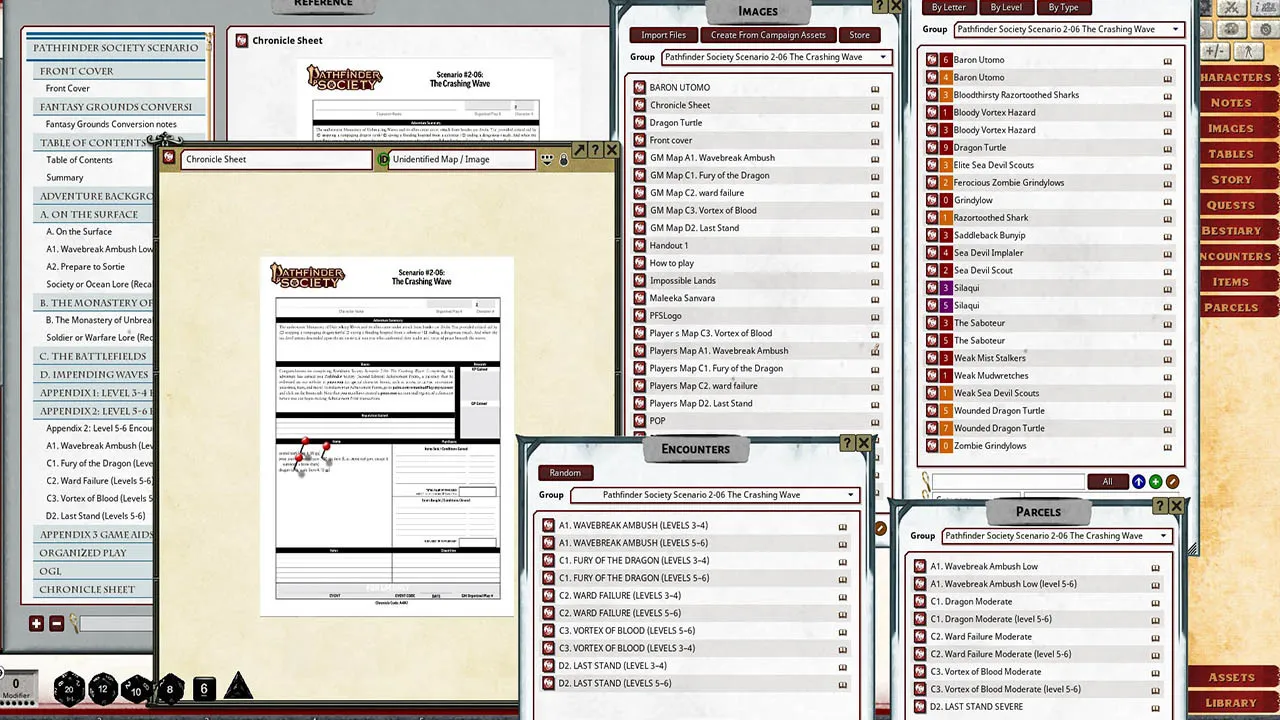 Fantasy Grounds - Pathfinder 2 RPG - Pathfinder Society Scenario #2-06: The Crashing Wave Screenshot 3