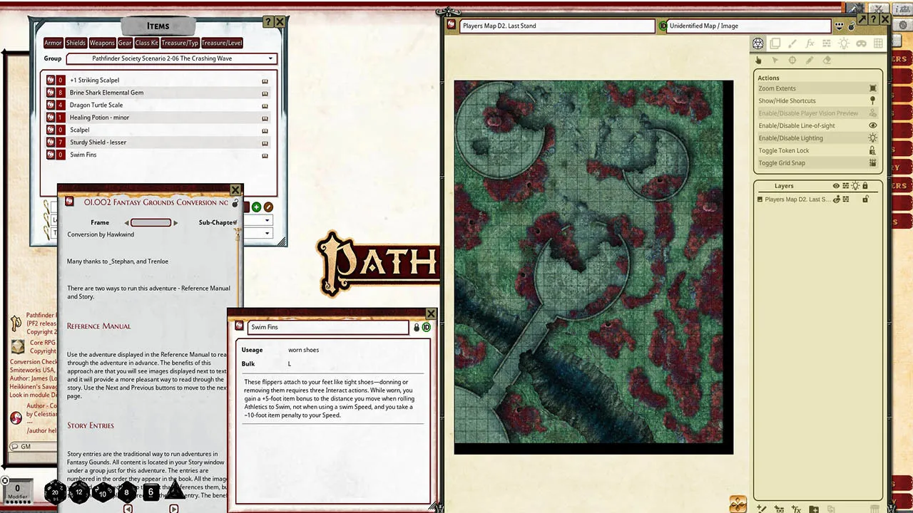 Fantasy Grounds - Pathfinder 2 RPG - Pathfinder Society Scenario #2-06: The Crashing Wave Screenshot 4