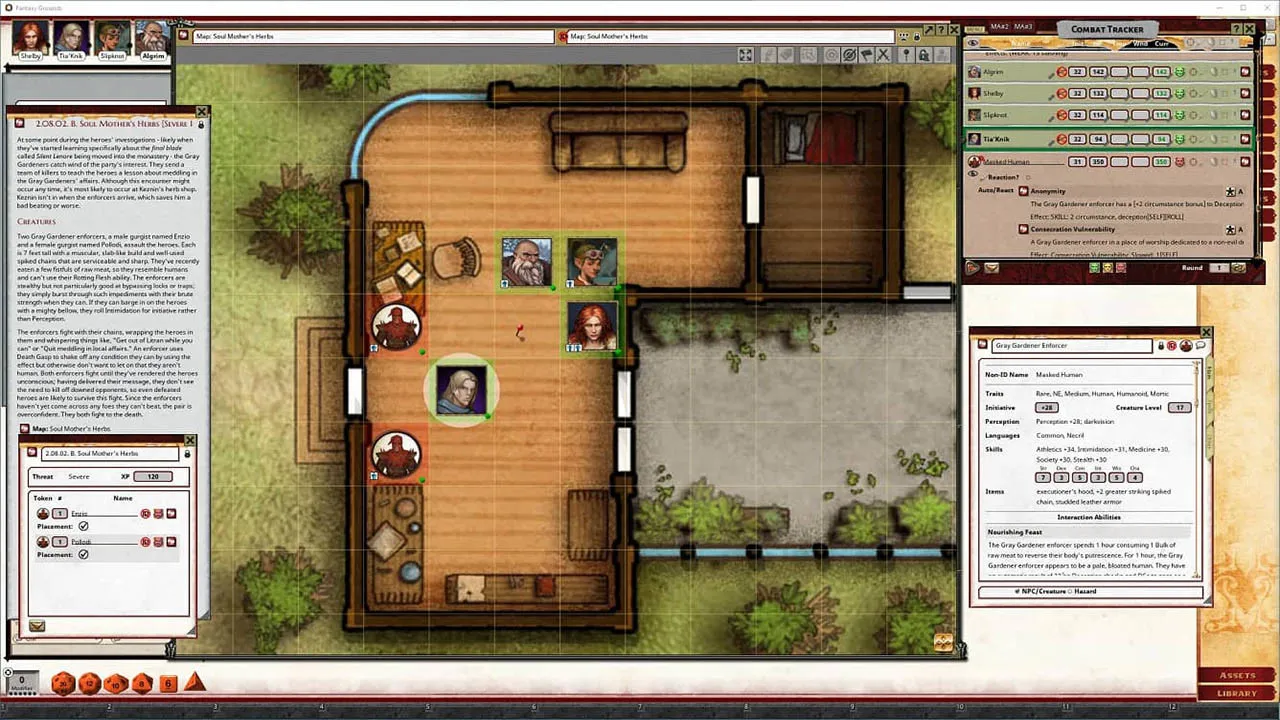 Fantasy Grounds - Pathfinder 2 RPG - Pathfinder Adventure: Night of the Gray Death Screenshot 5
