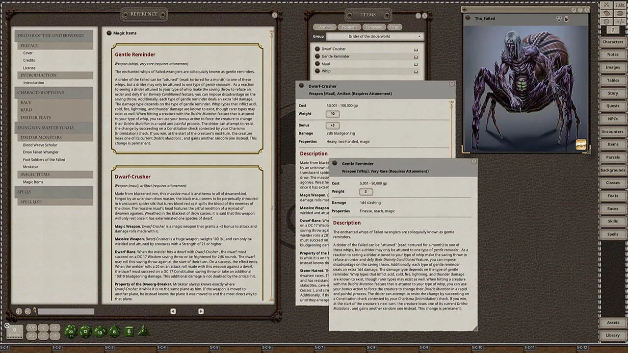 Fantasy Grounds - Drider of the Underworld Screenshot 4