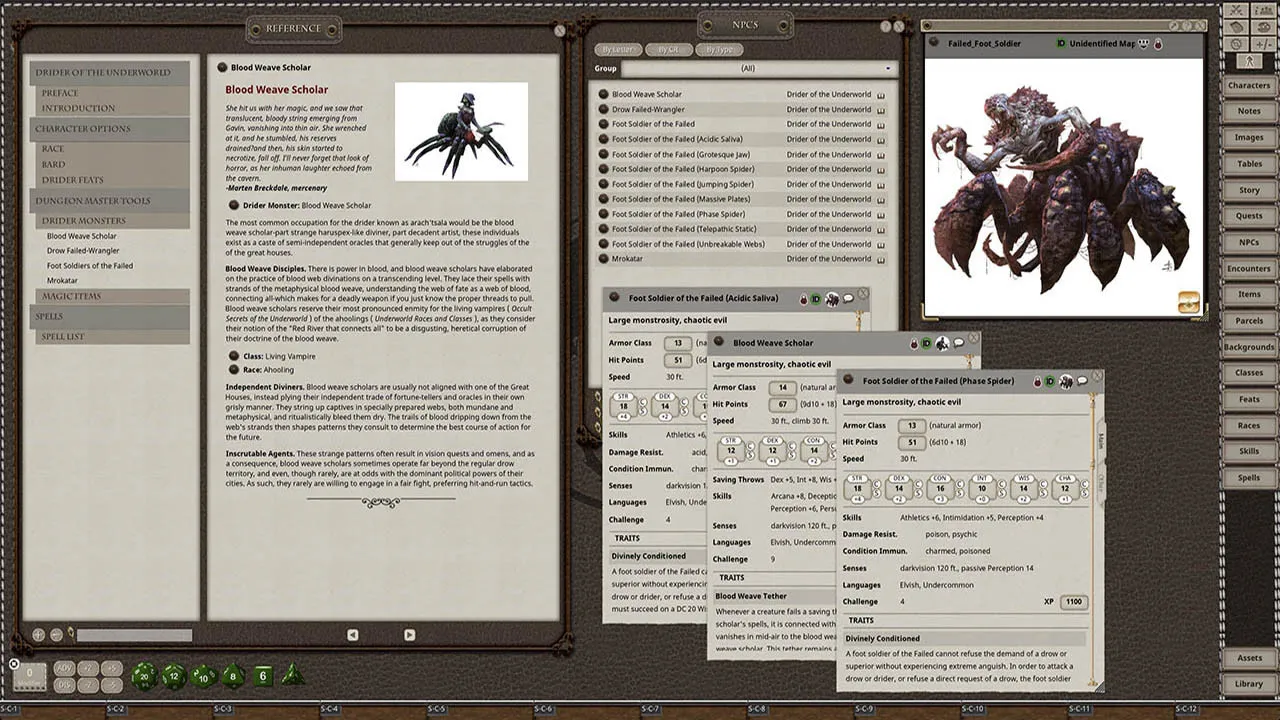 Fantasy Grounds - Drider of the Underworld Screenshot 1