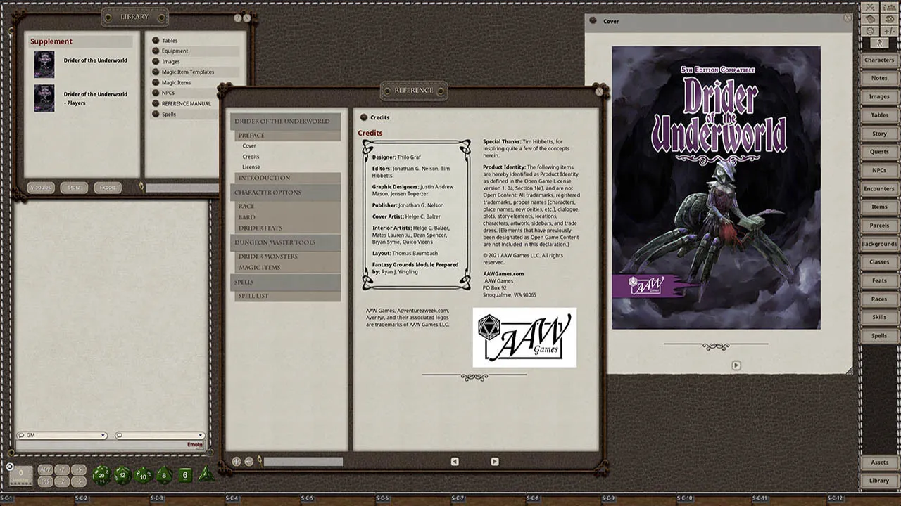 Fantasy Grounds - Drider of the Underworld Screenshot 2