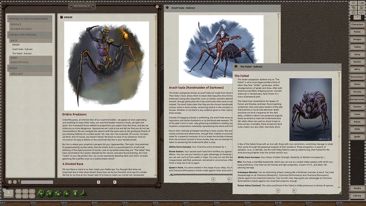 Fantasy Grounds - Drider of the Underworld Screenshot 3