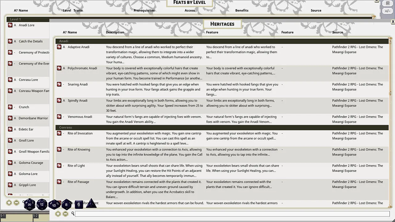 Fantasy Grounds - Pathfinder 2 RPG - Pathfinder Lost Omens: The Mwangi Expanse Screenshot 0