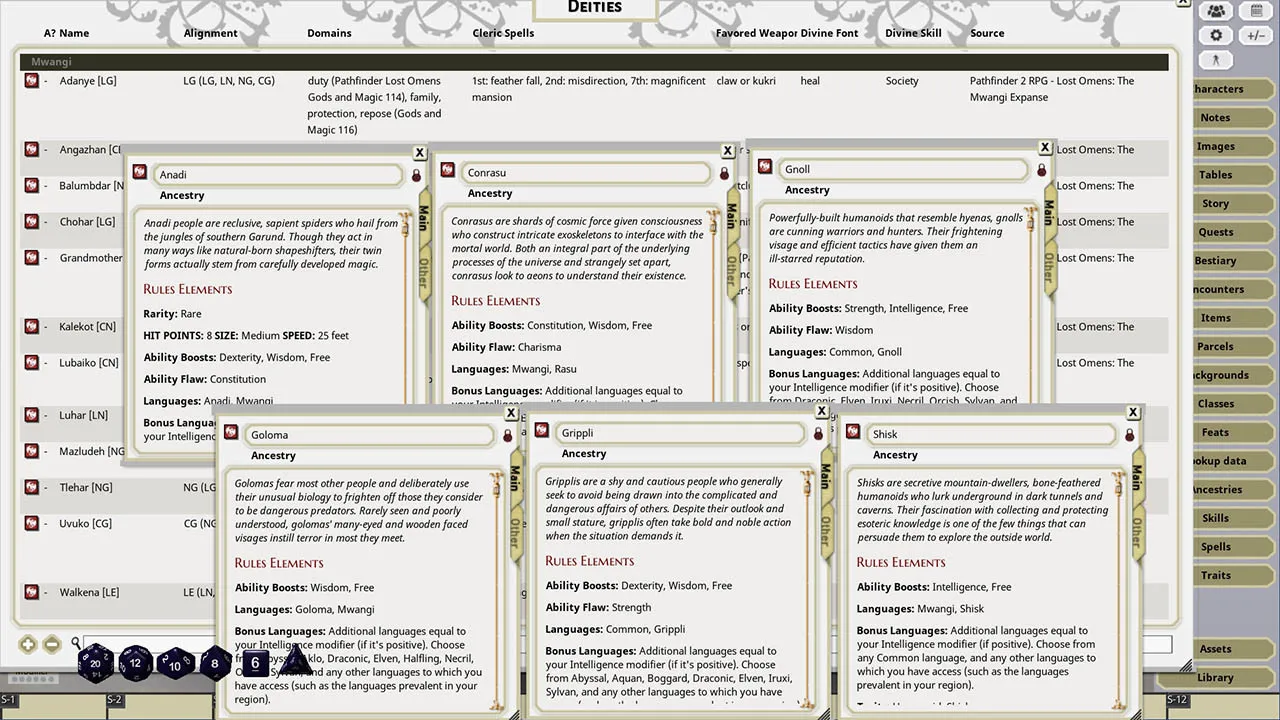 Fantasy Grounds - Pathfinder 2 RPG - Pathfinder Lost Omens: The Mwangi Expanse Screenshot 1